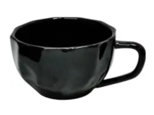 XICARA CHA 200ML PRISMA PRETA