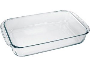 ASSADEIRA VIDRO 1600ML 30X17CM BOROSSILICATO