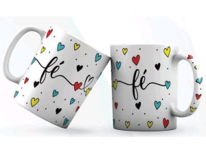 CANECA CERAMICA 120ML PALAVRAS