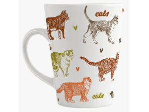 CANECA CERAMICA 290ML CATS