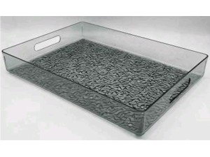 BANDEJA ACRILICA 36X26CM 3-CORES