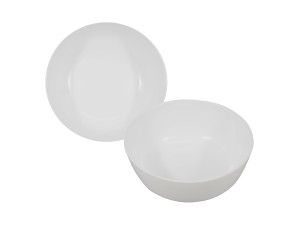 TIGELA BOWL MELAMINA 715ML BRANCA 15CM