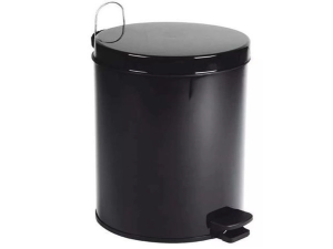 LIXEIRA PEDAL 03L PRETA/BRANCA