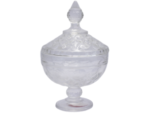 BOMBONIERE VIDRO VERMONTE CLEAR 24CM