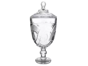 BOMBONIERE VIDRO TEXAS CLEAR 29CM