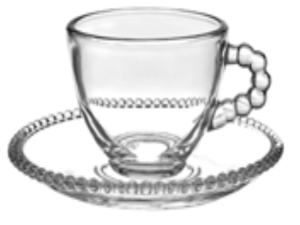 JPGP 06 XICARA VIDRO 270ML PEROLA BOLINHA