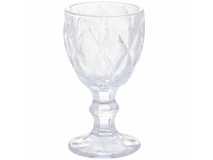 JOGO 6 TACA VIDRO 80ML MINI DIAMOND