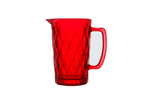 JARRA VIDRO 1,0L DIAMOND VERMELHA RUBI