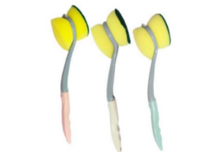 ESPONJA P/LIMPEZA 30CM VERDE/AMARELA