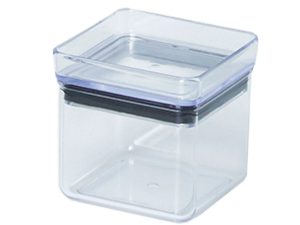 POTE ACRILICO 0,45L QUADRADO LUMINI