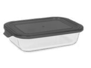 POTE VIDRO PRATICA 1040ML PRET/VERM