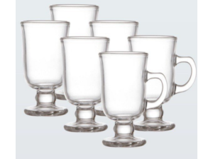 JOGO 6 CANECA VIDRO 130ML IRISH IRLANDA