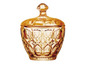 BOMBONIERE VIDRO 8,5X11CM MADRID AMBAR