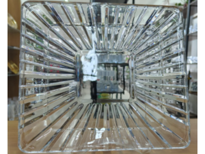 CENTRO MESA VIDRO 28CM QUADRADO