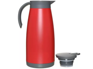 GARRAFA TERMICA 1,5L VERMELHA C/BOTAO