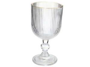 JOGO 6 TACA VIDRO 365ML CAMERATA BD-OURO