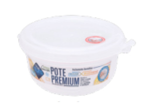 POTE PLASTICO 1070ML PREMIUM BRANCO REDONDO
