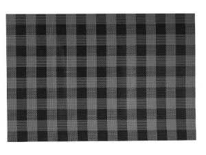 LUGAR AMERICANO 45X30CM XADREZ PRETO