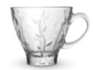 XICARA VIDRO 220ML P/CHÁ LILLY