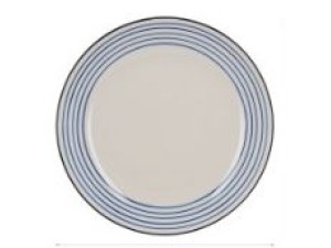 PRATO DE CERAMICA 27CM RASO AZUL - LINHA NANCY