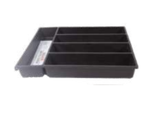 PORTA TALHER PLASTICO 33X28CM  2-CORES