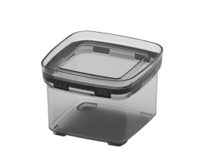 POTE ACRILICO HERMETICO 550ML QUADRADO