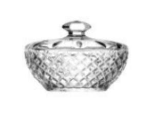 BOMBONIERE VIDRO 188ML CHAMFER CLEAR