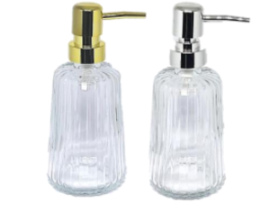 PORTA SABONETE LIQUIDO VIDRO 350ML REDONDO