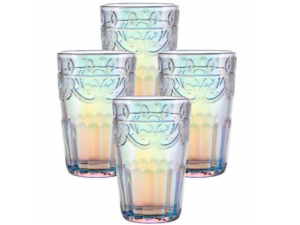 JOGO 4 COPO VIDRO 350ML MILAO FURTACOR