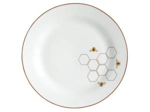 PRATO PORCELANA ABELHA 27CM RASO
