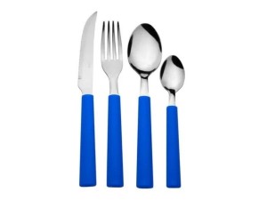 Faqueiro Com 24 Peças Azul Royal Azul-escuro