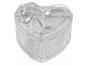 BOMBONIERE DE VIDRO 250ML CORAÇÃO