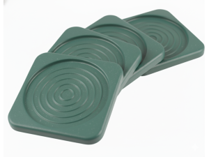 DESCANSO DE COPO EVO COM 4 PEÇAS 09CM VERDE NOGUEIRA