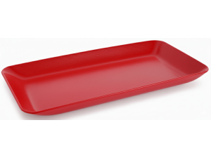 TRAVESSA EVO 26CM RETANGULAR MOGNO