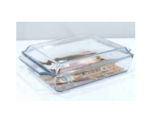 TRAVESSA VIDRO 1,5L C/TPA RETANGULAR