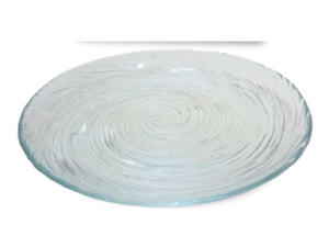 JOGO 6 PRATO VIDRO 18CM SOBREMESA RAYAN