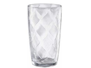 JOGO COM 6 COPOS DE VIDRO 420ML CLEAR FRIZADO