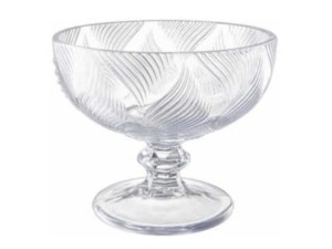 JOGO COM 3 TACAS DE VIDRO 340ML PARA SOBRMESA CLEAR FRIZADO