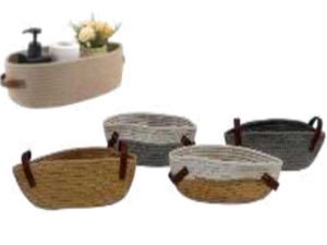 CESTA CORDA 33X15CM C/ALÇA