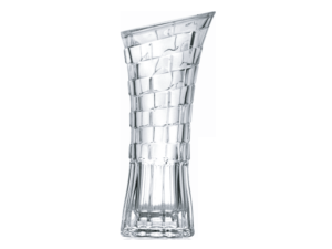 VASO VIDRO 22CM BOCA DIAGONAL 