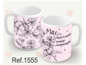 CANECA CERAMICA 320ML MAE/ROSA