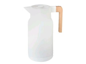 GARRAFA TERMICA 1,0L BRANCA CABO MADEIRA