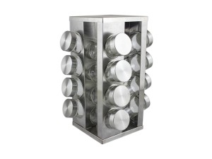 PORTA CONDIMENTO INOX C/16 QUADRADO